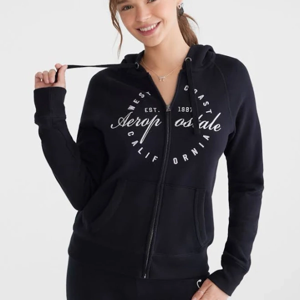 Aeropostale Women's West Coast Full-Zip Hoodie