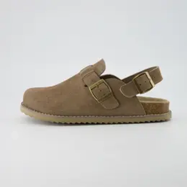 Cushionaire Brooklyn Genuine Suede Slingback Clogs for Women | Genuine Leather Casual Shoes for Women with Memory Foam Cushioned Insoles, Adjustable Back Strap