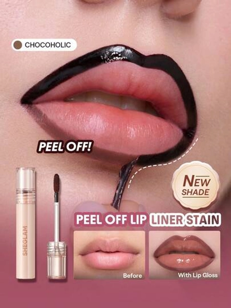 SHEGLAM Fall In Line Peel Off Lip Liner Stain-Chocoholic