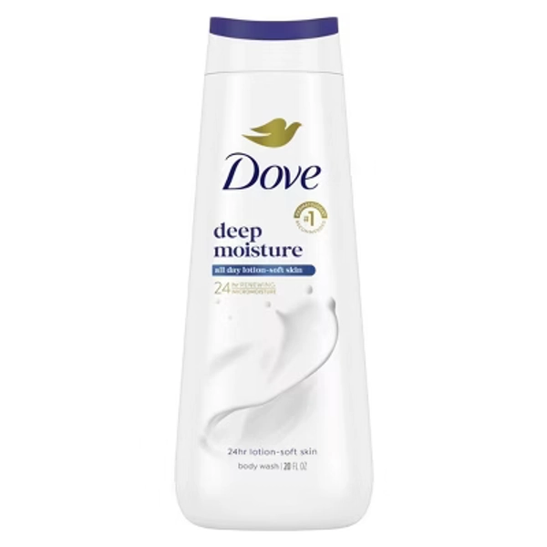 Dove Deep Moisture Body Wash Nourishes the Driest Skin 24hr Lotion-Soft Skin - 20 fl oz