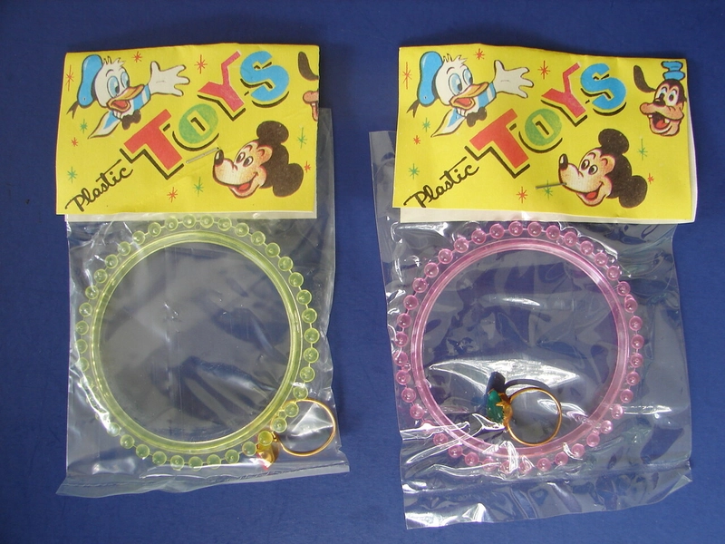 2 VTG Walt Disney Mickey Mouse Donald Duck Goofy Knockoff kids bracelet Jewelry 