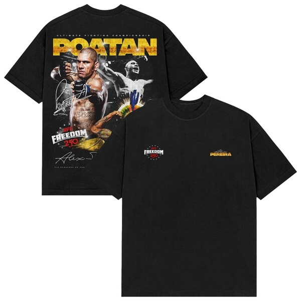 Men's UFC Black Alex Pereira UFC Freedom 250 T-Shirt