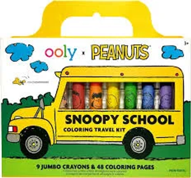 OOLY Peanuts Snoopy School Coloring Travel Kit