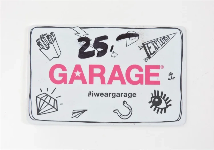 garage gift card