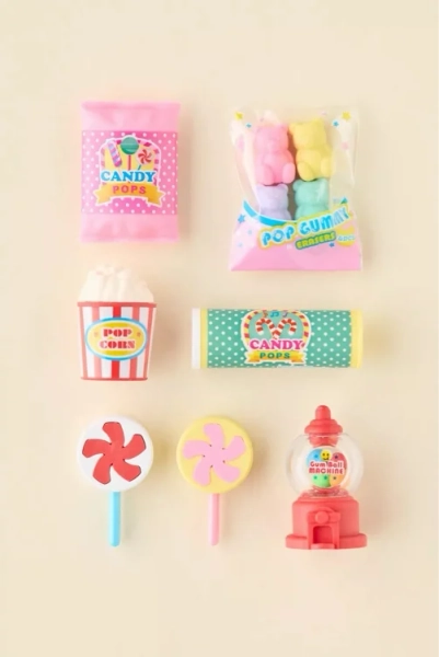 Iwako Pop Sweets Eraser Set