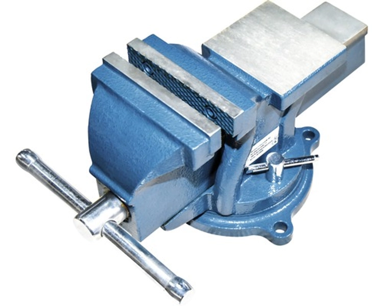 Bankschroef staal 125 mm draaibaar