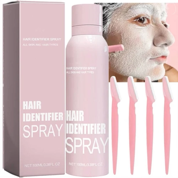 Hair Facial Shave Recognition Spray - A Gentle Facial Shaving Skin Plane Spray For Smooth, Shiny Skin, As Well As A Facial Skin Shaving Hair