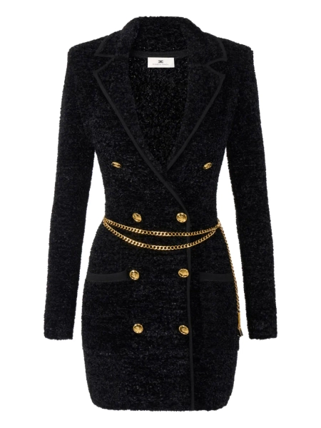 Elisabetta Franchi robe courte à ceinture en chaîne | 38
