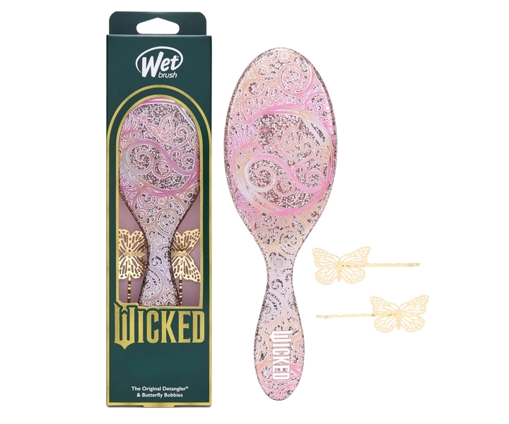 Dárková sada kartáče na rozčesávání vlasů Wet Brush Original Detangler Wicked Glinda - Wet Brush | ...