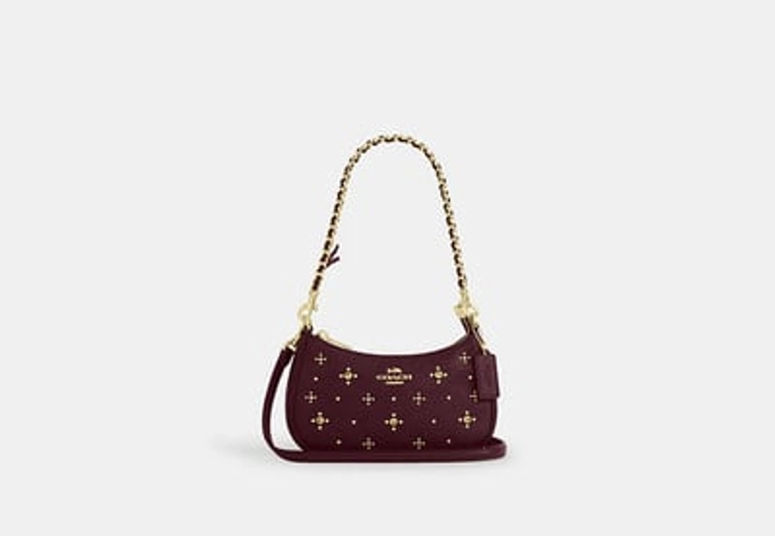 Coach Outlet Teri Mini Crossbody Bag With Crystals - Red
