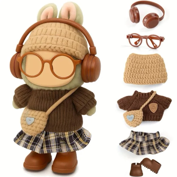La bubu dolls clothes, Labubu outfit, Labubu accessories, Three Unique Collections of Clothing And Accessories for 6-7 Inch for labubu Dolls ( Dolls