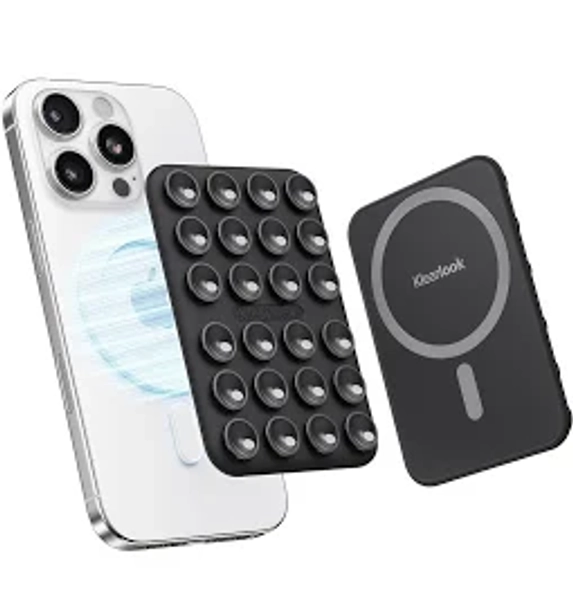 Magnet Handy Saugnapf Halterung Kompatibel mit MagSafe, Freihändig Sticky Magnetische Saugnapf Handyhülle für Selfies & Videos, Saugnäpfe Handyhalter
