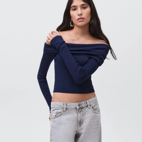 MANGO Teenage Girl Strapless Top