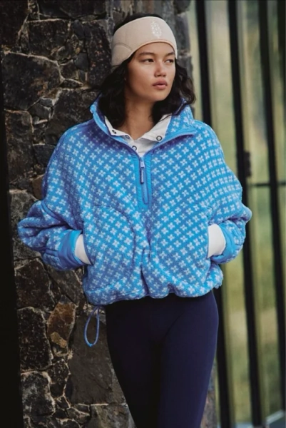Mountain High Printed Half Zip Fleece