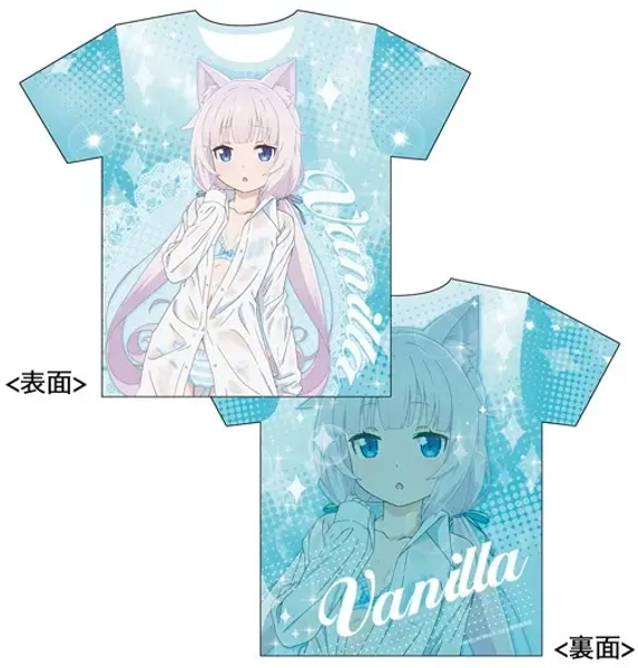 Nekopara: Newly Drawn Full Graphic T-shirt