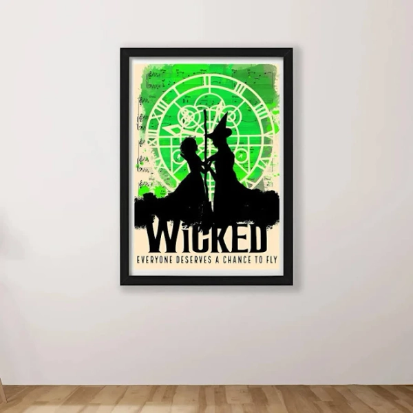 Wicked Musical Poster Print - Rolled Posters, Wall Art, Home Decor, Broadway Gift, Music Lover Poster, Theatre Art Print