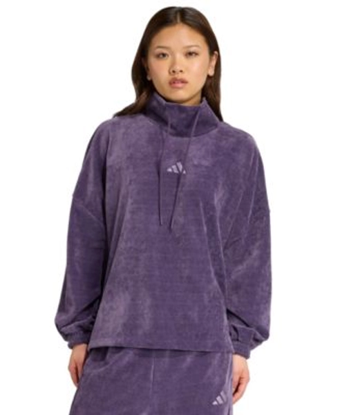 Women's Tiro Velour High Neck Sweatshirt