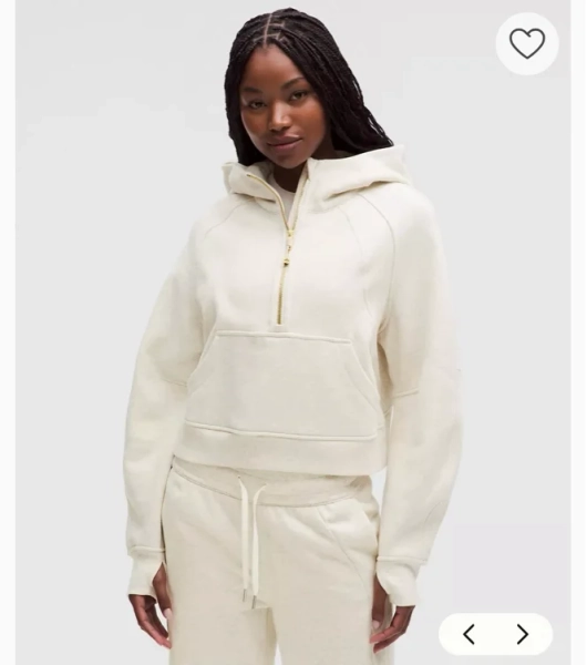 Scuba Oversized Half-Zip Hoodie - Heathered Core Ultra Light Grey - XL/XXL