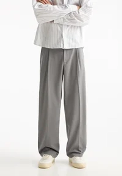 WIDE- SMART - Stoffhose - grey