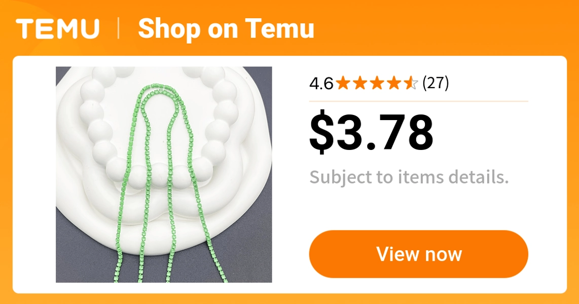 2 meter long macaron colored   chain clothing shoes - Temu
