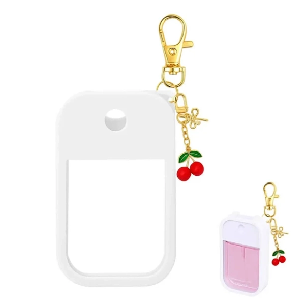 Touchland Hand Sanitizer Spray Case Cherry Keychain
