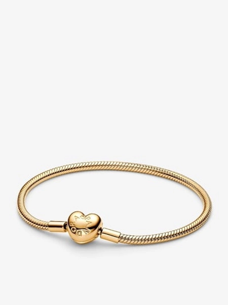 Heart Clasp Snake Chain Bracelet