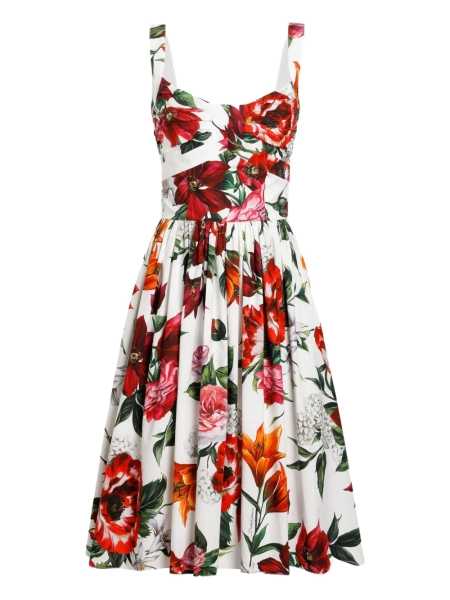 Dolce & Gabbana floral-print midi dress | 38