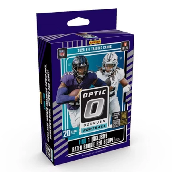 2025 Panini NFL Optic Donruss Football Trading Card Hanger Box