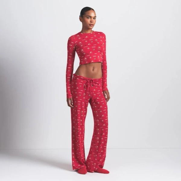 Skims Women's Super Cropped Long Sleeve