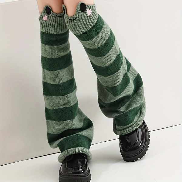 Autumn and Winter Animal Spider Web Pattern Warm Socks, Versatile Party Leg Warmers for Women's Long Socks, Festival Halloween Socks