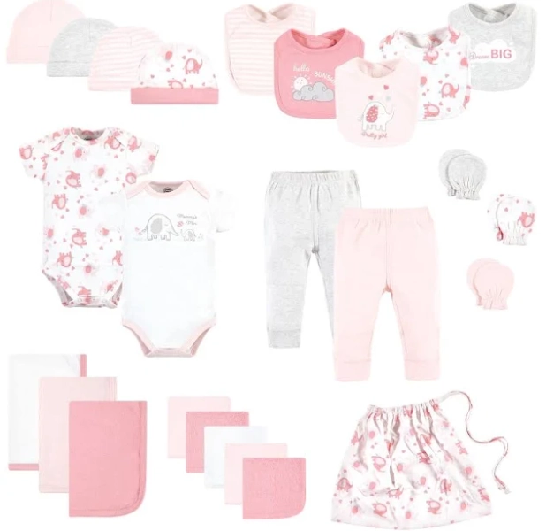 Luvable Friends Infant Girl Layette Baby Starter Set