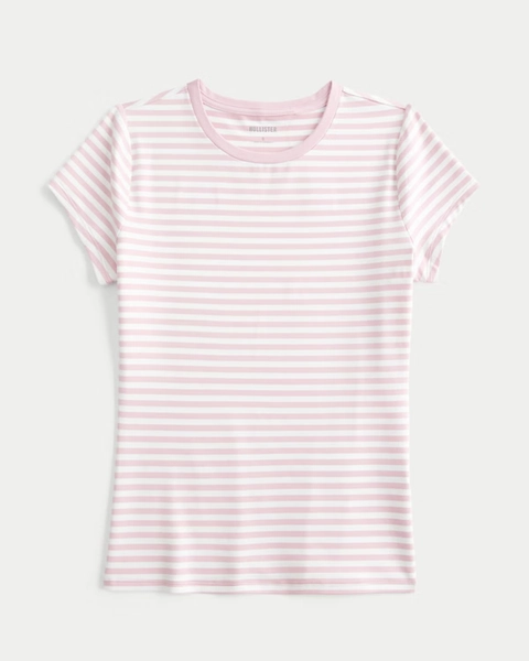 Soft Seamless Fabric Tuckable Crew Baby Tee