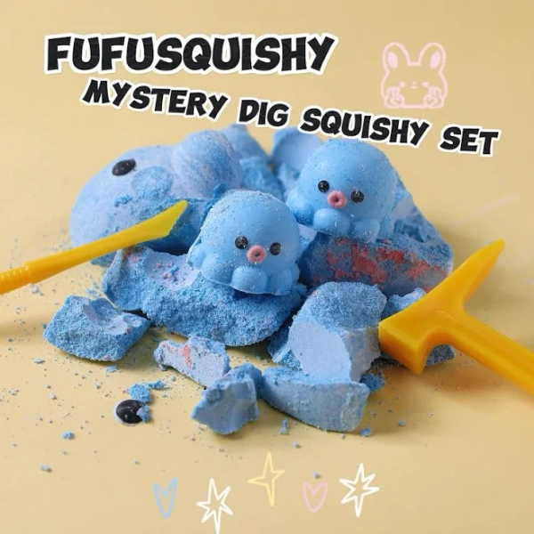 FUFUSQUISHY Octopus Squishy Dig Kit
