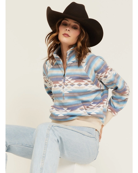 Product Name: 
Shyanne Women's Southwestern Print Half Zip Pullover