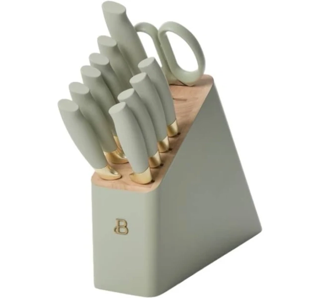 Drew Barrymore 12 Piece Stainless Steel Knife Set