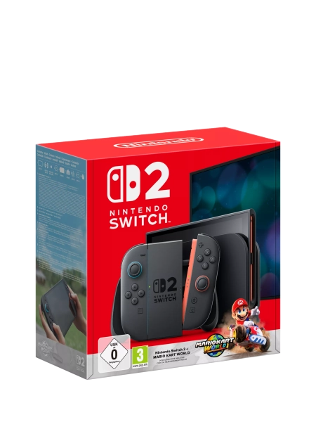 Nintendo Switch 2 256GB Console with Joy-Con 2 & Mario Kart World, Black