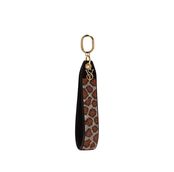 Leopard Wristlet Strap Keychain