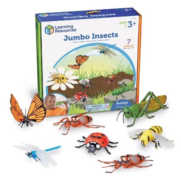 Learning Resources Jumbo Insects, Animal Toys for Kids, Ages 3+