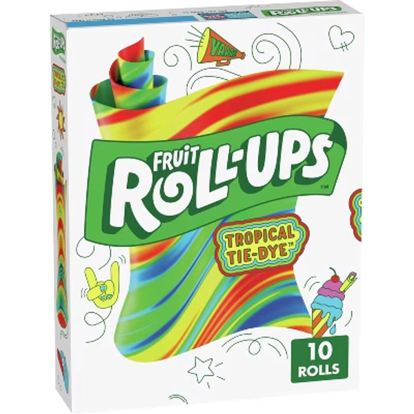 Betty Crocker Fruit Roll-Ups Tropical Tie-Dye Snacks - 10ct/5oz