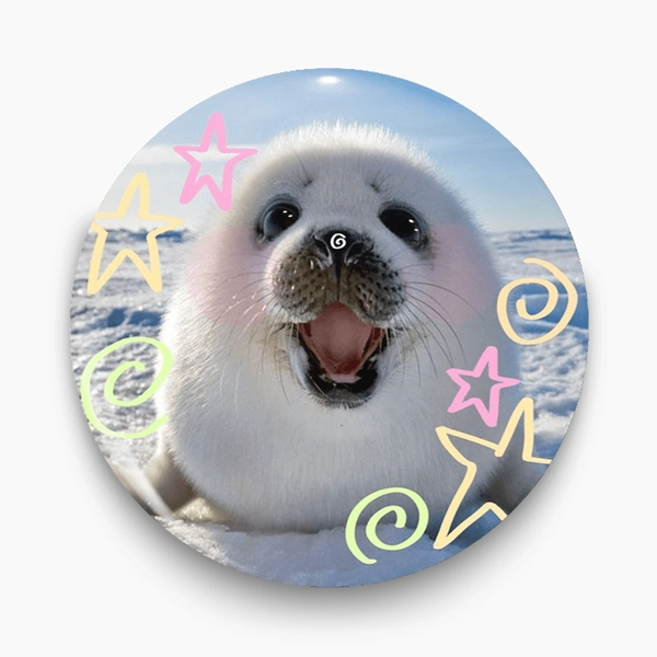 2D Flat, Cute Seal Classic Fashion Cartoon Plastic Pin(2D FLAT), suitable for small accessories such as clothing, hats, backpacks, etc.- fashion accessories for friends, classmates, colleagues- cost-effective gift ideas, Clothing Embellishment, Backpack Charm, Stylish Accessory, Playful Design, Smooth Finish, Lightweight Pin, Trendy Badge, Fashion Brooch, Colleagues Present, Friends Accessory, 2D Flat