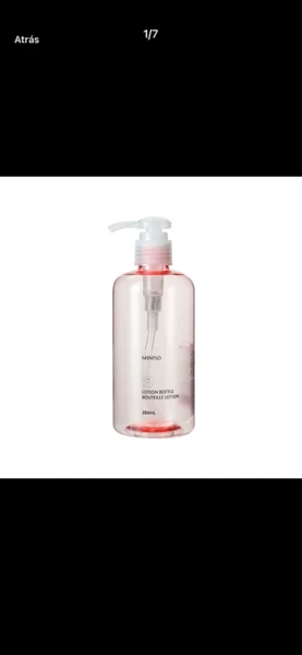 Botella Con Dispensador Plástico Rosa 280 ml en Miniso: https://www.miniso.com.mxhttps://minisomx.vtexcommercestable.com.br/botella-con-dispensador-plastico-rosa-280-ml/p - Buscar con Google