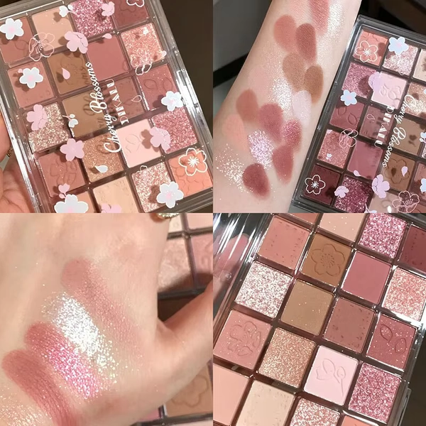 DIKALU Evening Cherry Dance Eyeshadow Tray 20 Color Large Plate Pearl Matte Bright Milk Tea Color Affordable Spring - AliExpress 66