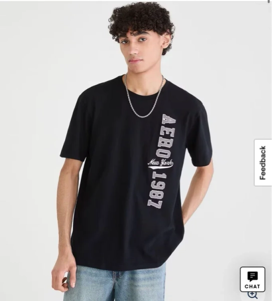 Aero New York 1987 Appliqué Graphic Tee