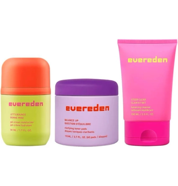 evereden Clear Skin Trio Gentle Skincare For Teens Helps With Breakouts and Oily Skin