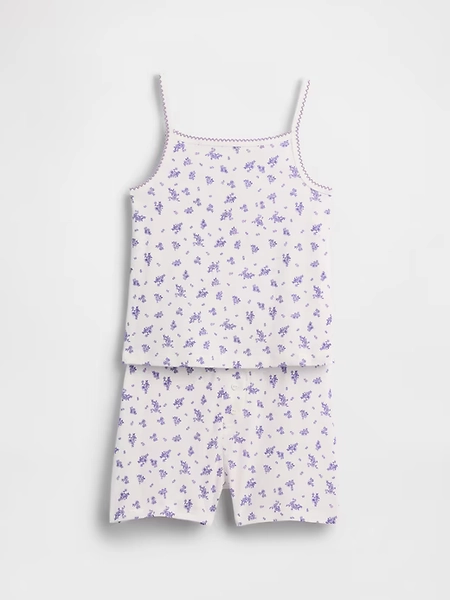 Kids Organic Brushed Cotton PJ Cami Short Set
