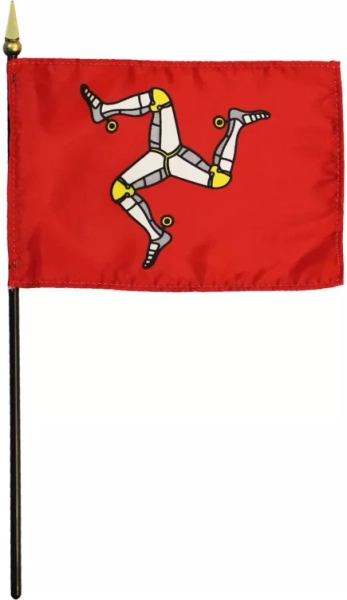 Buy Isle of Man - 4"X6" Stick Flag | Flagline