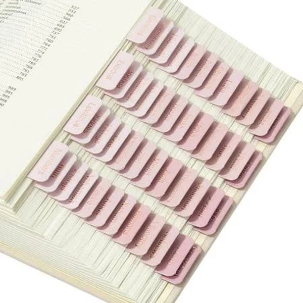 Mr. Pen Bible Tabs 75 Tabs Pink Shades Laminated Bible Tabs for Women and Men