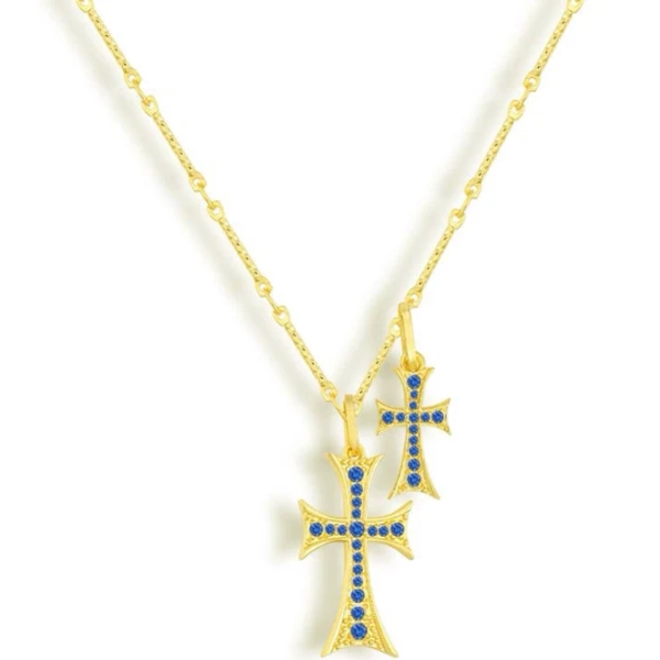 Double Cross Me Necklace