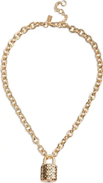 Padlock Pendant Necklace