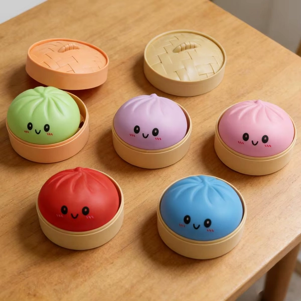 Colorful Dumpling Squishes Stress Balls Reusable Low Rebound Decompression Toys Dough Ball Unique Home Decoration Gifts - AliExpress 